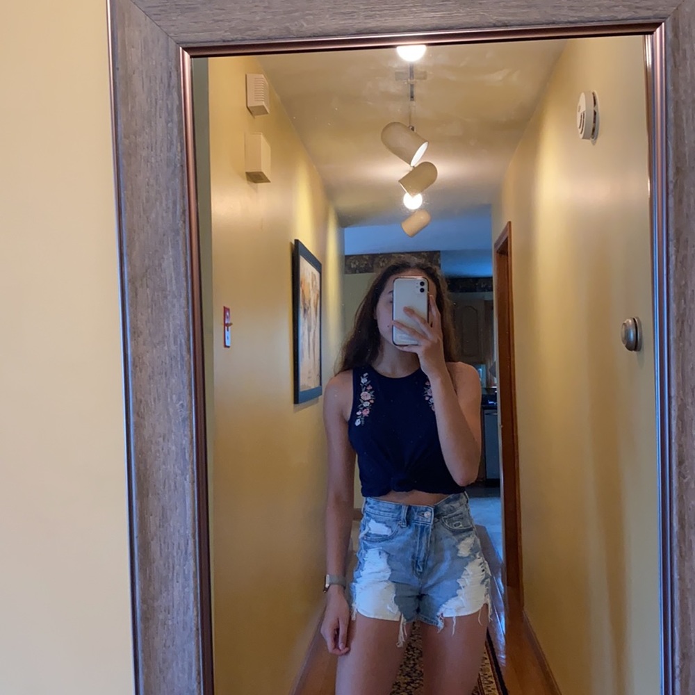 Aeropostale Small Navy Blue Tank Top